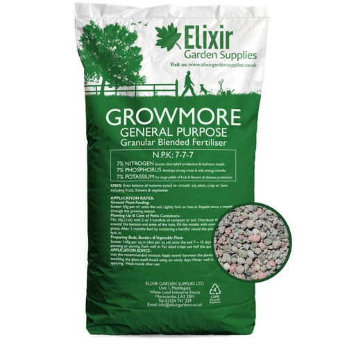 20kg bag growmore 7 - growmore, 7-7-7
